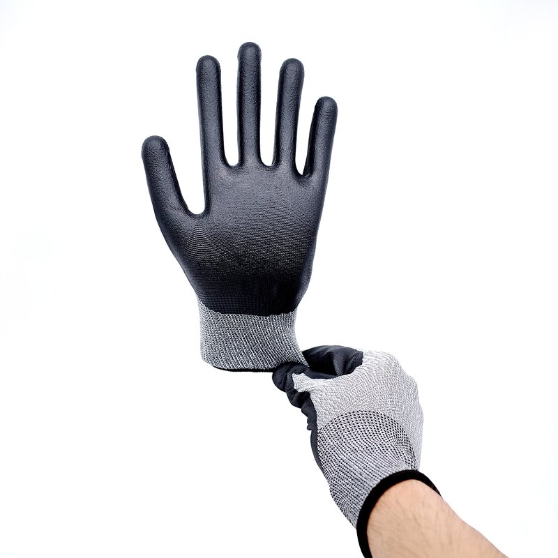 Nitrile Microfoam Work Gloves Supplier - 15 Gauge Nylon Spandex Anti-Slip