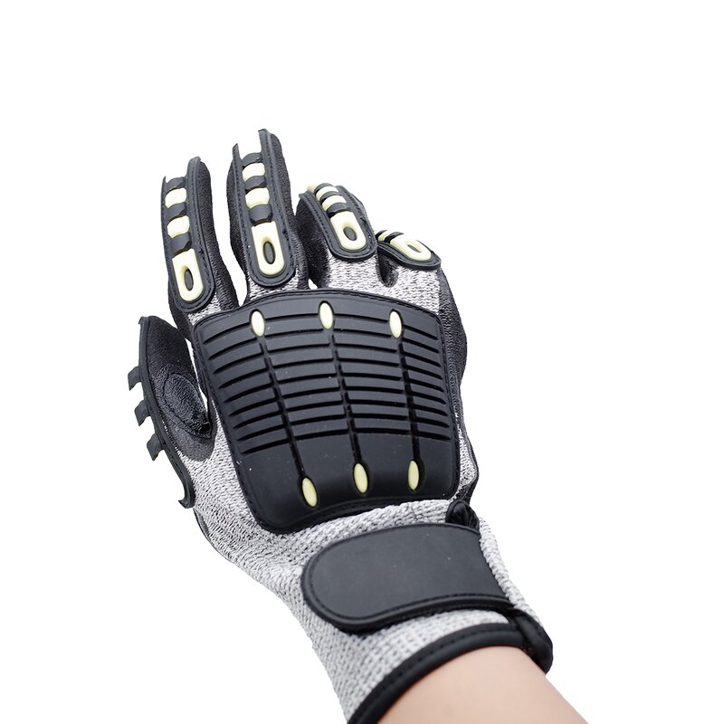 TPR Impact Gloves Supplier - Oilfield Anti Slip Cut Resistant Safety Gloves