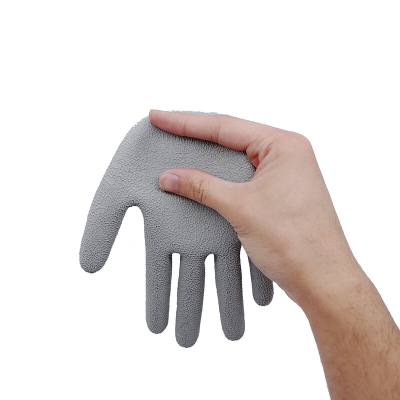 Latex Foam Coated Gloves Factory - Green Slip Resistant Waterproof Work Gloves