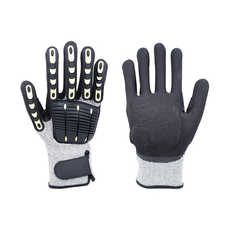 TPR Impact Gloves Supplier - Oilfield Anti Slip Cut Resistant Safety Gloves
