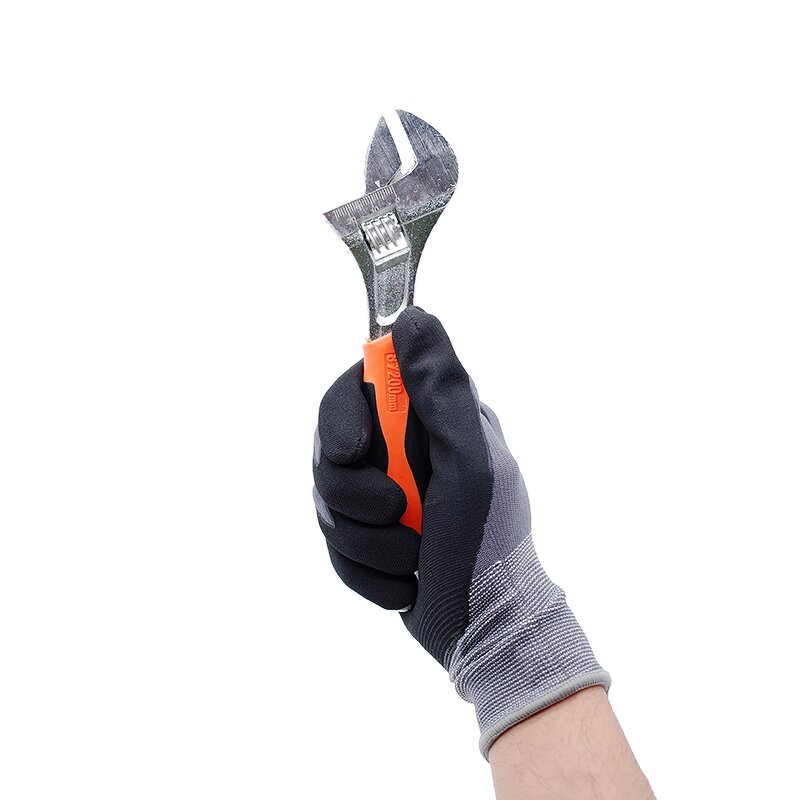 Nitrile Safety Foam Glove Manufacturer - 15G Nylon Spandex Black Nitrile Micro
