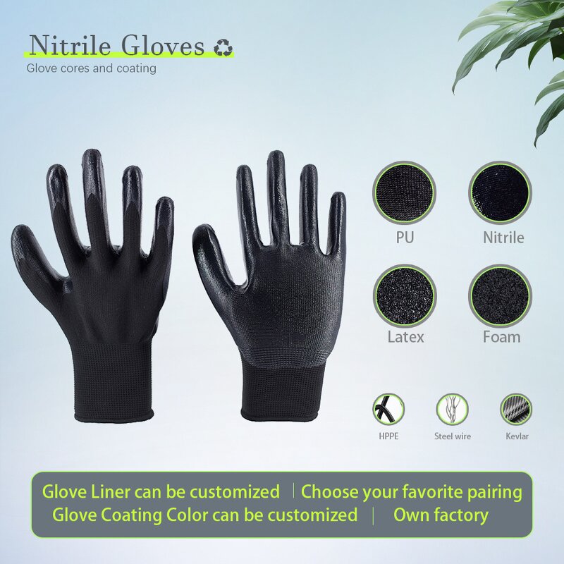 Nitrile Coated Work Gloves Manufacturer - Wear Resistant for Construction