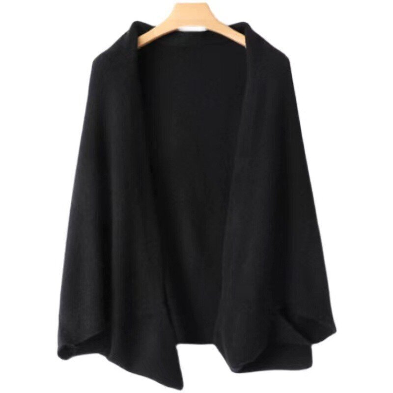 Shawl Factory - Winter Warm Women 100% Wool Kimono Batwing Wrap Cardigan