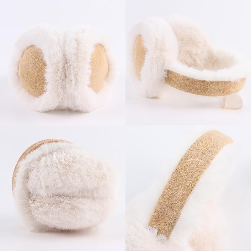 Ear Warmer Factory - Winter Women Foldable Fluffy Ear Cover Warm Outdoor