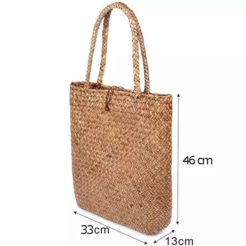 Straw Bag Manufacturer - Women Summer Large Tote Beach Casual Shoulder Bag