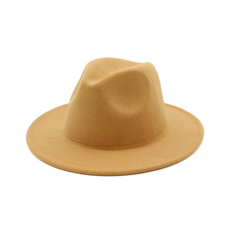 Fedora Hat Manufacturer - 7cm Wide Brim Classic Solid Wool Jazz Hat