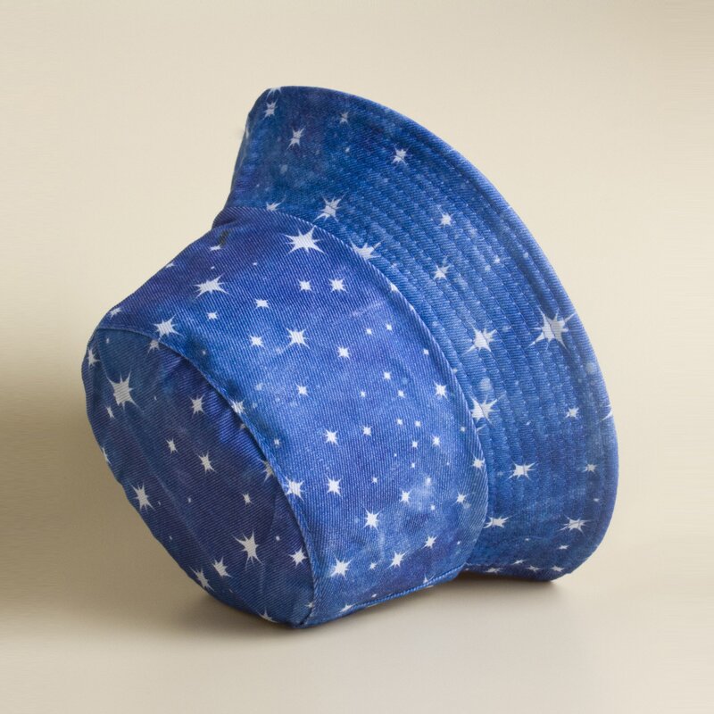 Bucket Hat Factory - Unisex Summer Tie-dye Print Denim Fisherman Hat