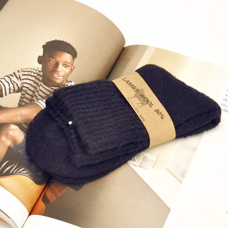 Wool Socks Manufacturer - Men Heavy Thick Soft Warm Winter Hiking Socks