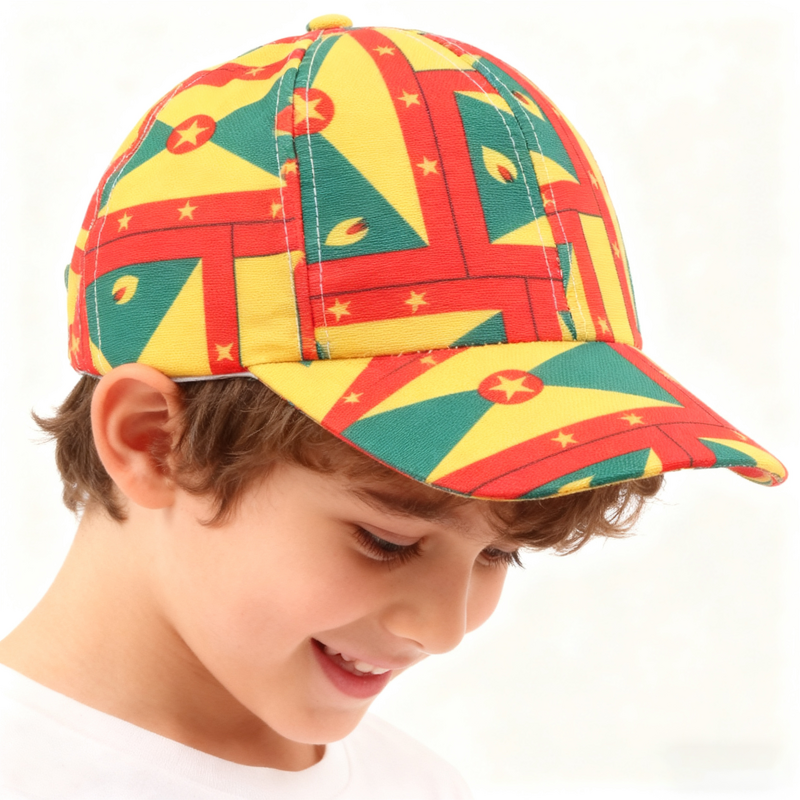 Baseball Cap Supplier - UV Protection Kids National Flag Adjustable Cap