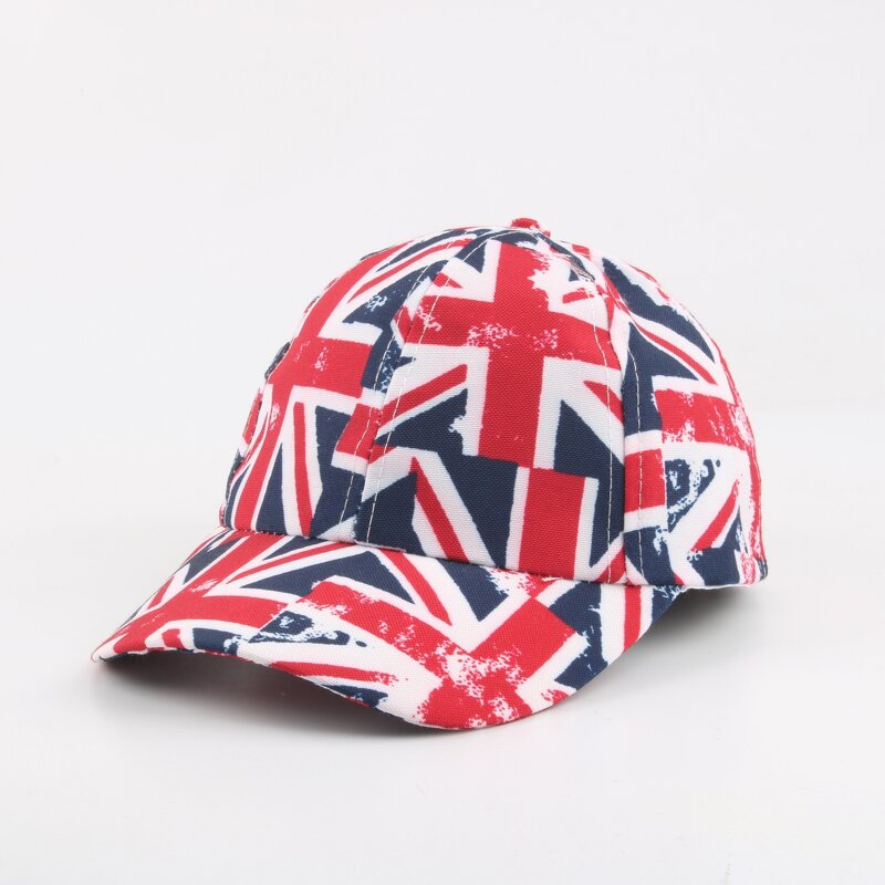 Baseball Cap Supplier - UV Protection Kids National Flag Adjustable Cap