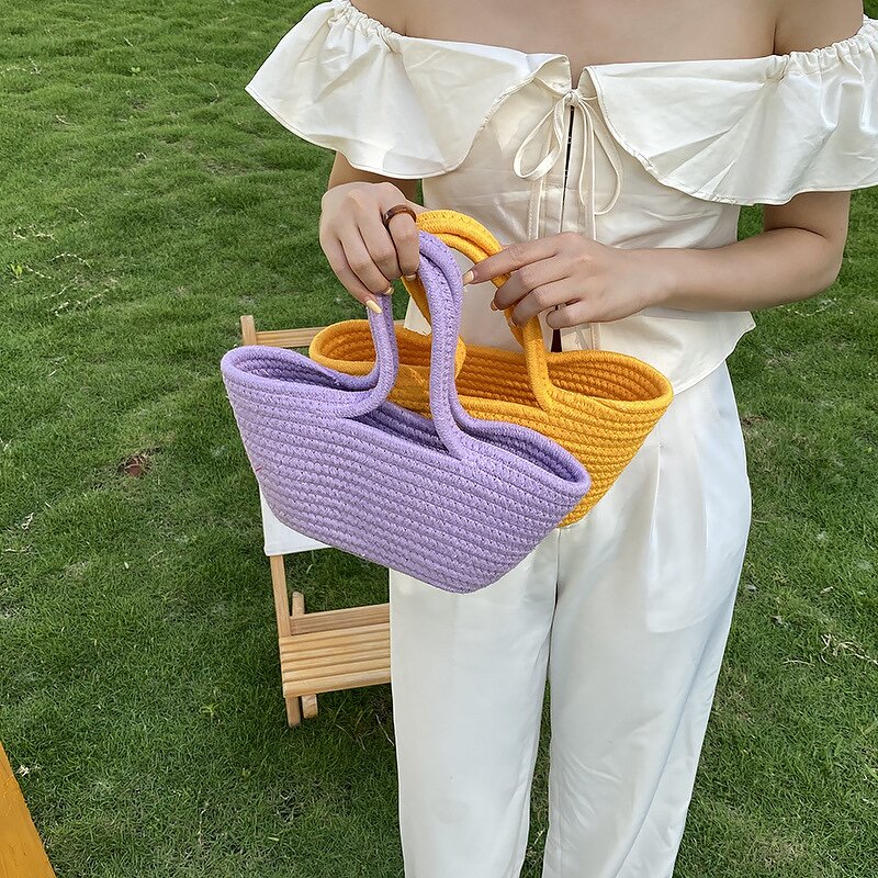 Shoulder Bag Supplier - Bohemian Handmade Crochet Knitting Large Capacity Bag