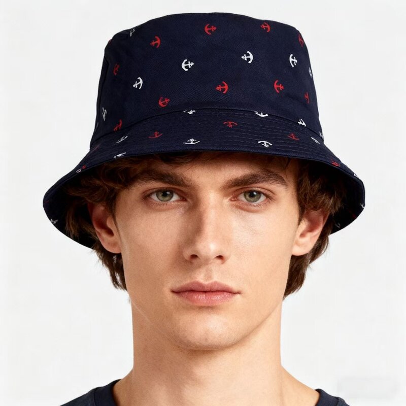 Bucket Hat Supplier - Print Fisherman Hat Outdoor Travel Sun Cap