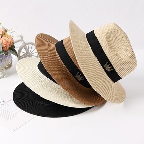 Straw Hat Supplier - Fashion Panama Straw Hats Summer Outdoor Holidays