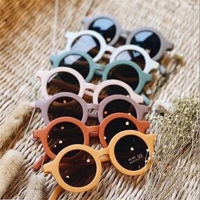 Kids Sunglasses Factory - New Fashion Children Vintage Round Frame Sun Glasses