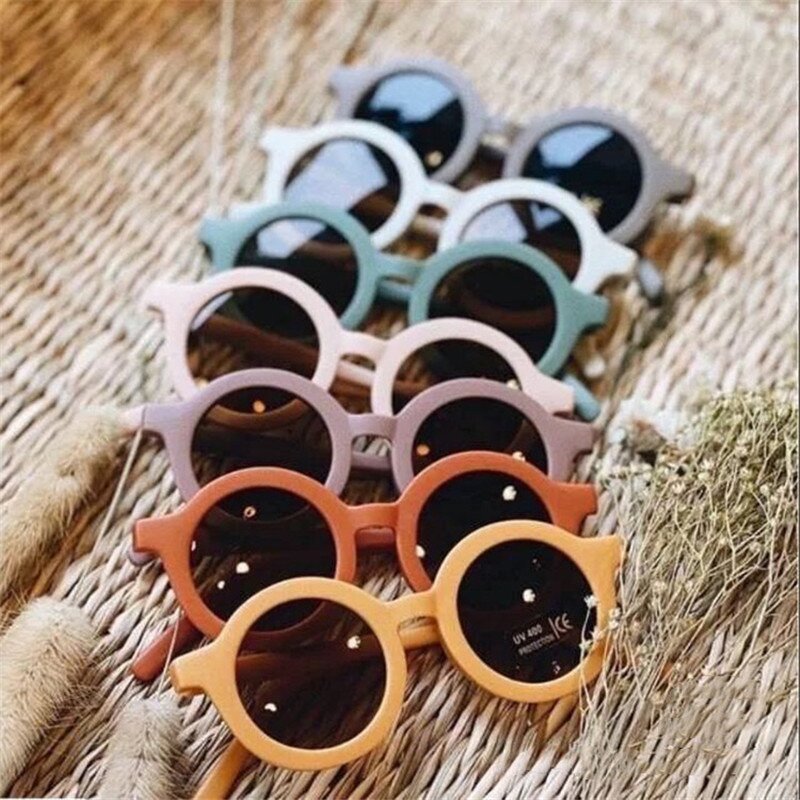 Kids Sunglasses Factory - New Fashion Children Vintage Round Frame Sun Glasses