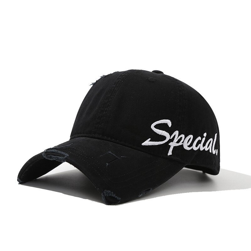 Baseball Cap Factory - New Hip Hop Embroidered Distressed Denim Hat