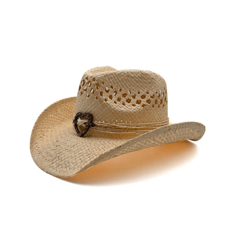 Cowboy Hat Manufacturer - Vacation Beach Hollow Straw Boho Hip Cowboy Hat