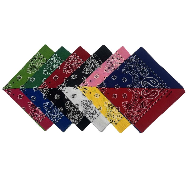 Bandana Scarf Factory - Double Color Neck Tie Floral Hip-Hop Wristband