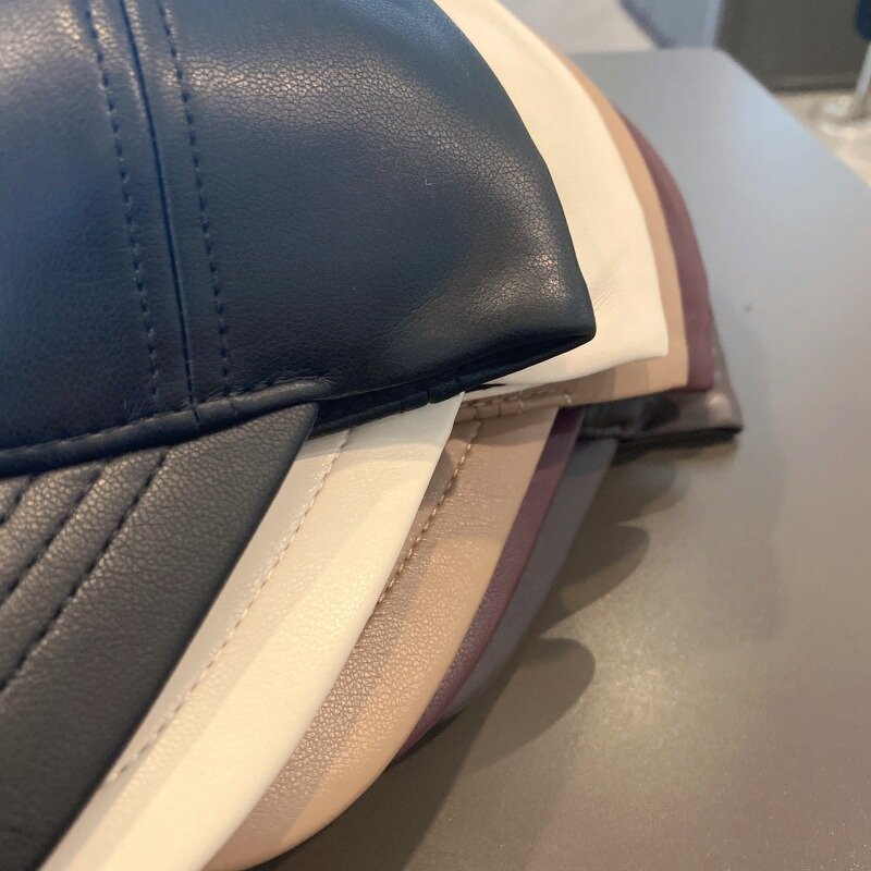 Trucker Hat Supplier - Unisex Embroidery Design PU Leather Baseball Cap