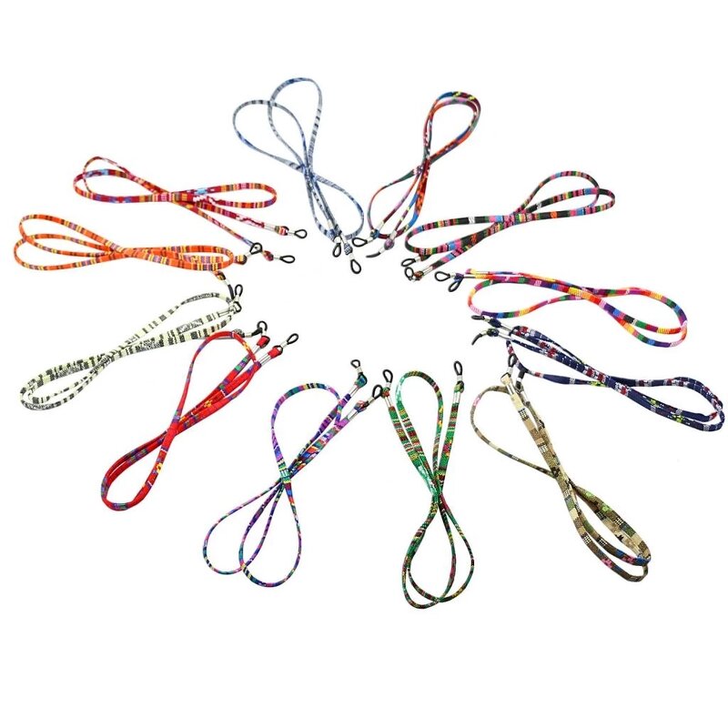 Eyeglasses Chain Supplier - Boho Style Colorful Cotton Rope Sunglasses Holder