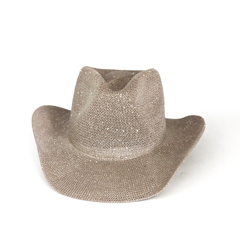 Cowboy Hat Manufacturer - New Hollow Breathable Sequin Cowboy Jazz Hat