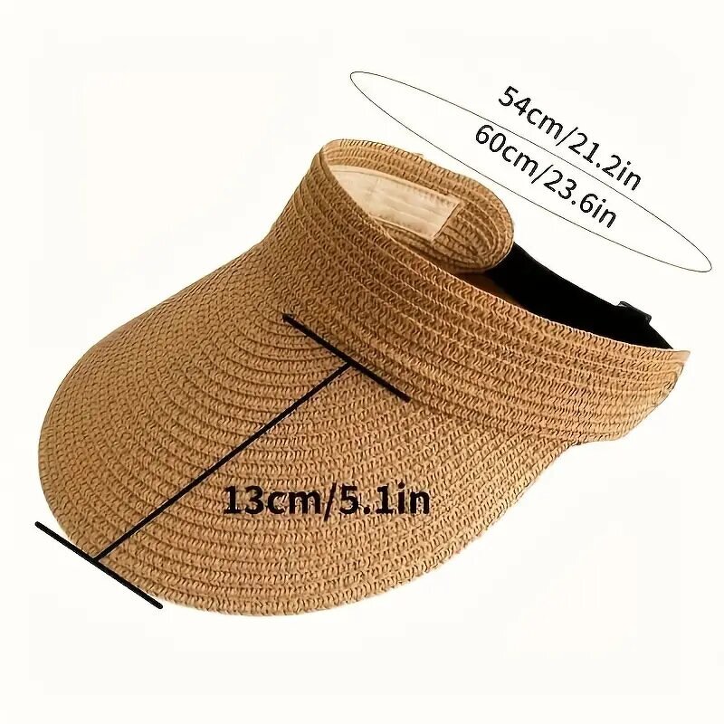 Sun Visor Manufacturer - Fashionable Wide Brim Roll-up Foldable Visor Hat
