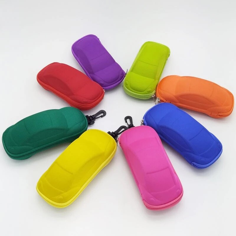 Glasses Case Supplier - Children Car Shaped Cute Glasses Bag Automobile Box