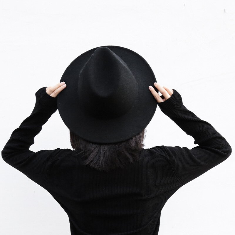 Fedora Hat Manufacturer - 7cm Wide Brim Classic Solid Wool Jazz Hat