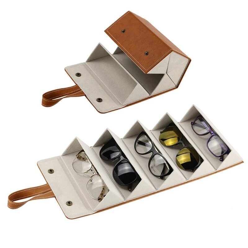 Sunglasses Organizer Manufacturer - 5 Slots Travel Glasses Case Eyewear Holder