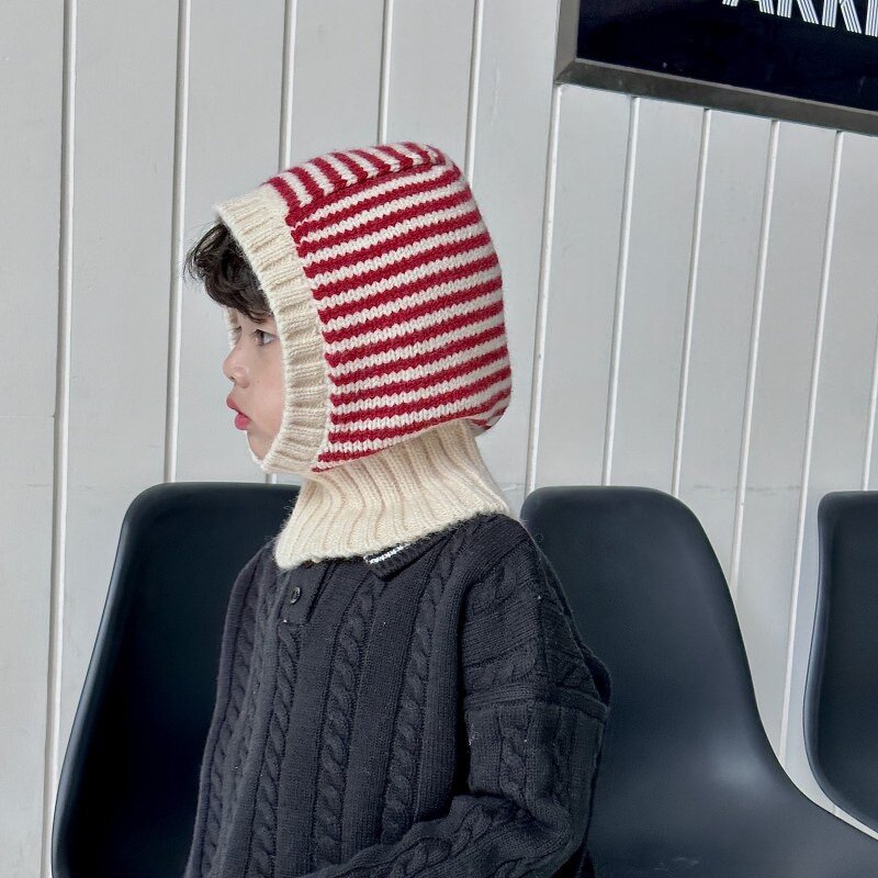 Kids Knit Cap Manufacturer - Hooded Scarf Balaclava for Children 1-6 Year