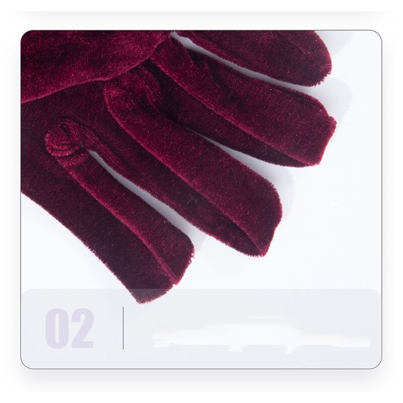 Etiquette Gloves Factory - Women Winter Knitted Warmth Stretch Dance Gloves