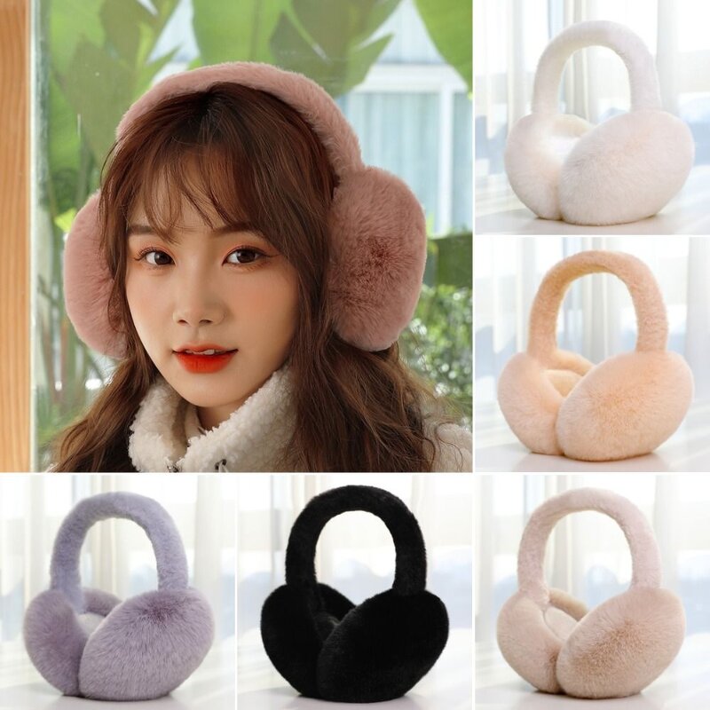 Earmuffs Manufacturer - Women Winter Faux Fur Warm Foldable Ear Warmers