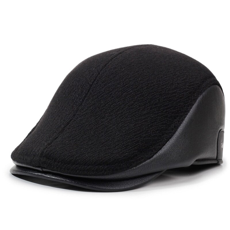 Flat Cap Manufacturer - Men Winter Driving Cap with Ear Flaps Warm Tweed