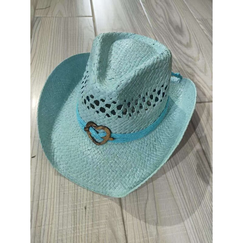 Cowboy Hat Manufacturer - Vacation Beach Hollow Straw Boho Hip Cowboy Hat
