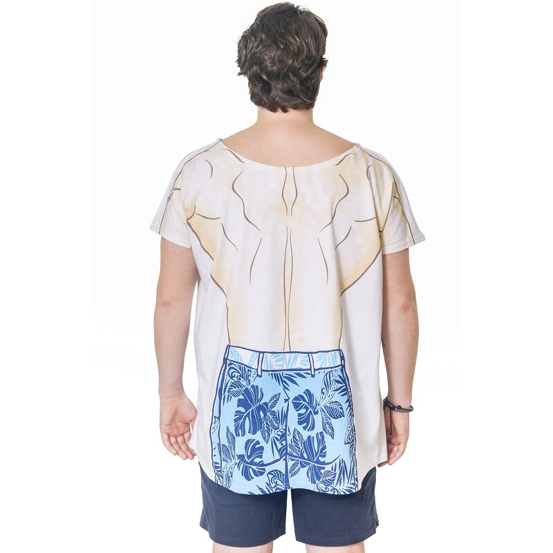 Tshirt Dress Supplier - Funny Bikini Print Bathing Suit Cover-up Beach Dress