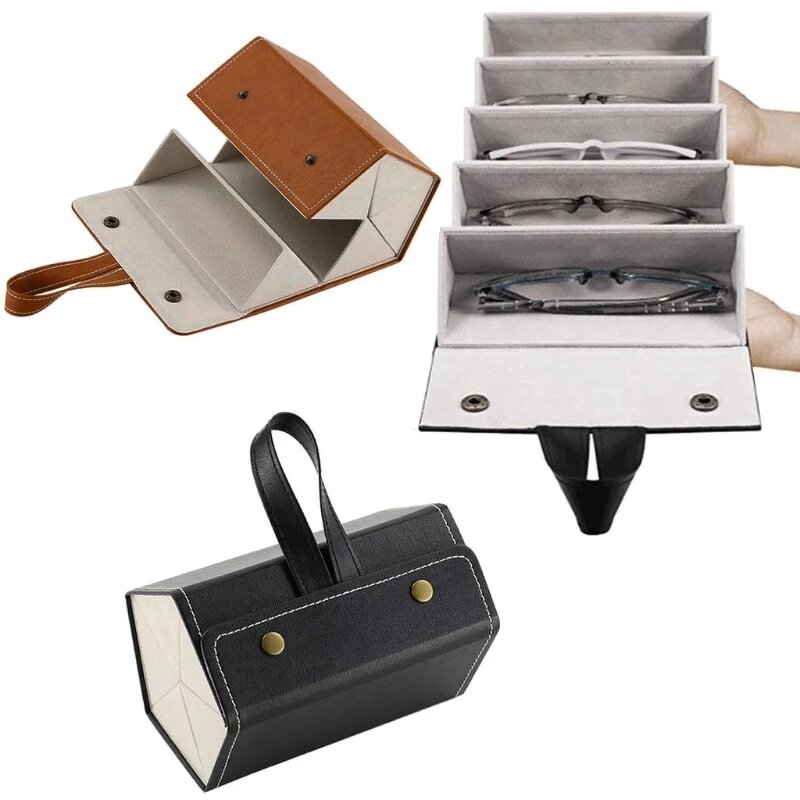 Sunglasses Organizer Manufacturer - 5 Slots Travel Glasses Case Eyewear Holder