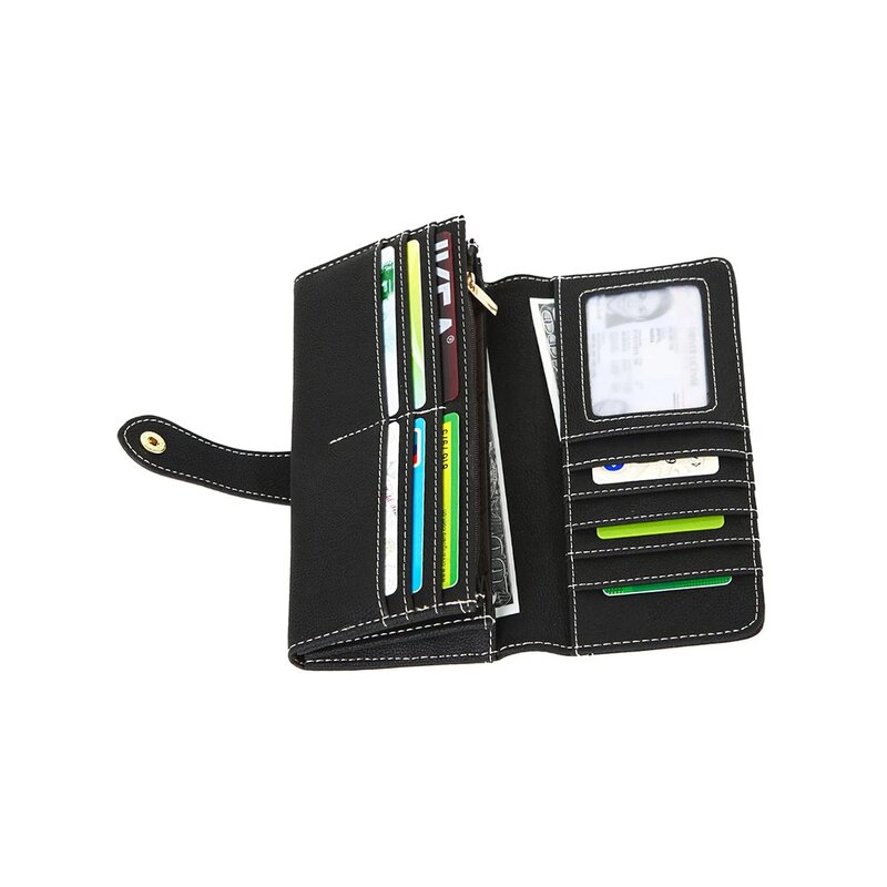 Wallet Manufacturer - Vintage Multi Card Slot Women PU Leather Wallet