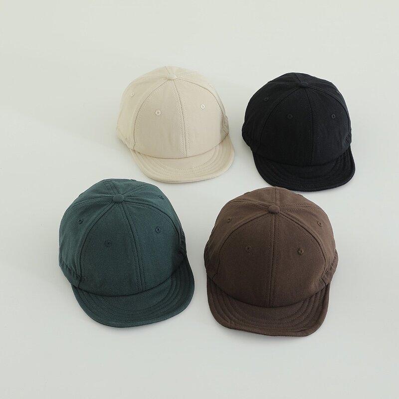 Baseball Cap Supplier - Children Short Brim Solid Color Toddler Hat