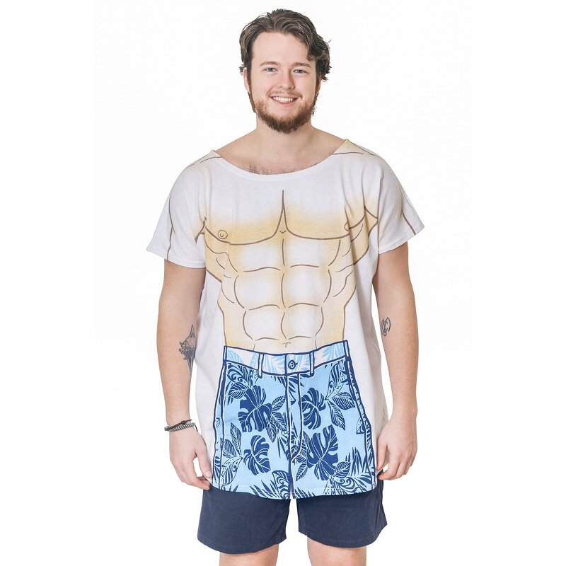 Tshirt Dress Supplier - Funny Bikini Print Bathing Suit Cover-up Beach Dress