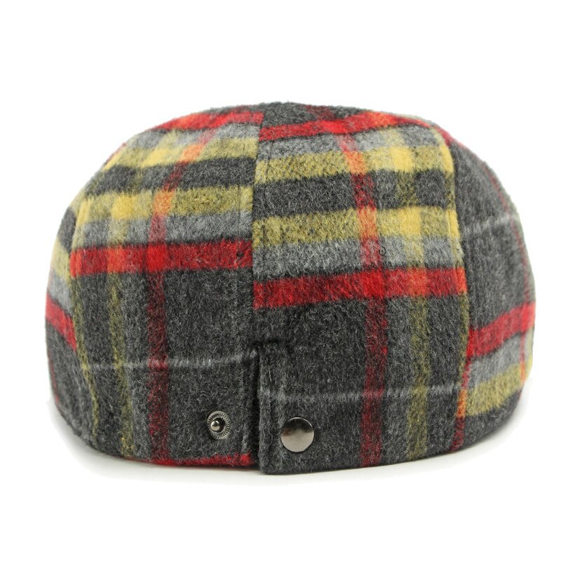 Flat Cap Factory - British Herringbone Driving Cabbie Tweed Beret Hat
