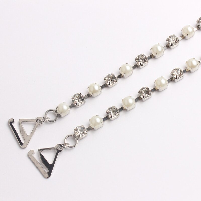 Bra Strap Supplier - Rhinestone Adjustable Invisible Crystal Shoulder Strap