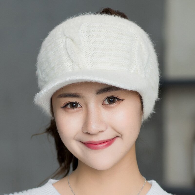 Knitted Hat Supplier - Women Ponytail Keep Warm Sport Empty Top Winter Hat