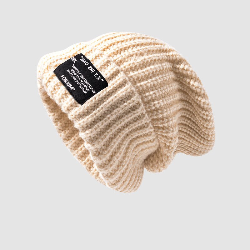 Knitted Hat Supplier - Custom Autumn Winter Warm Skull Hat Large Size