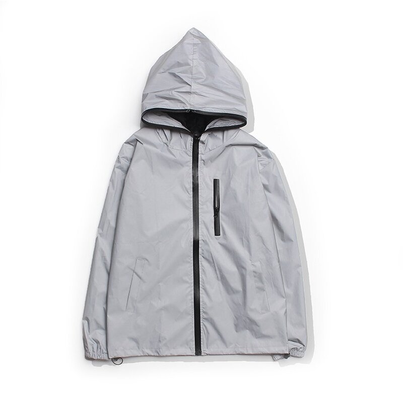 Jacket Supplier - New Streetwear Noctilucent Reflective Windbreaker Jacket