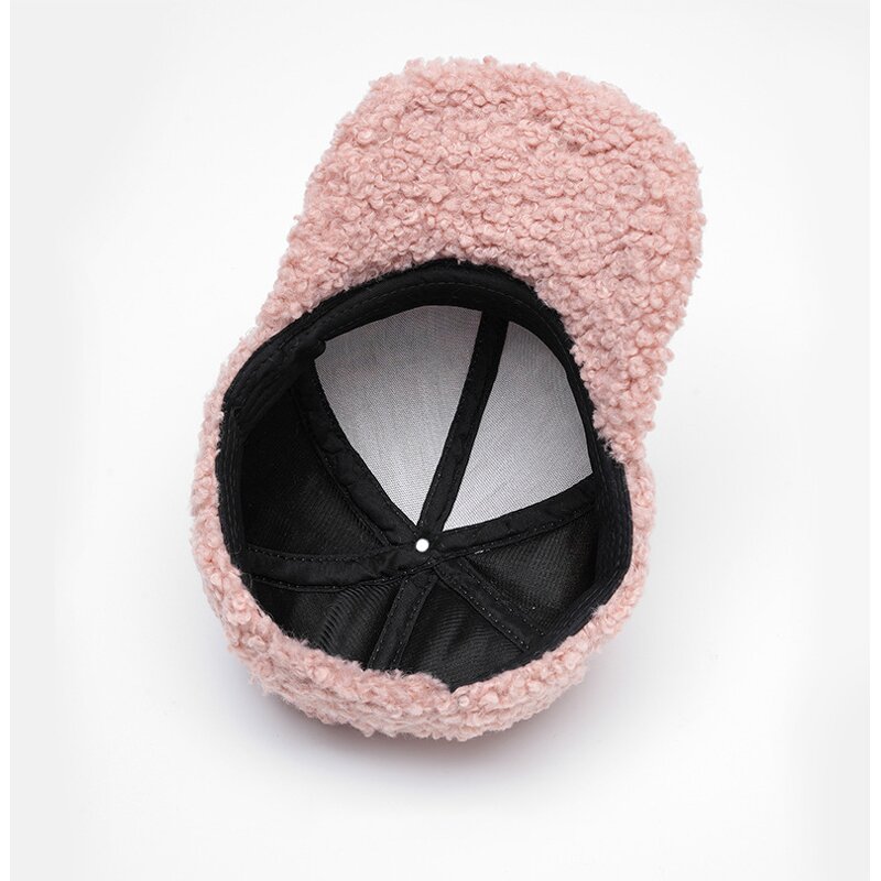 Baseball Cap Factory - Custom Unisex Winter Lamb Wool Suede Brim Hat