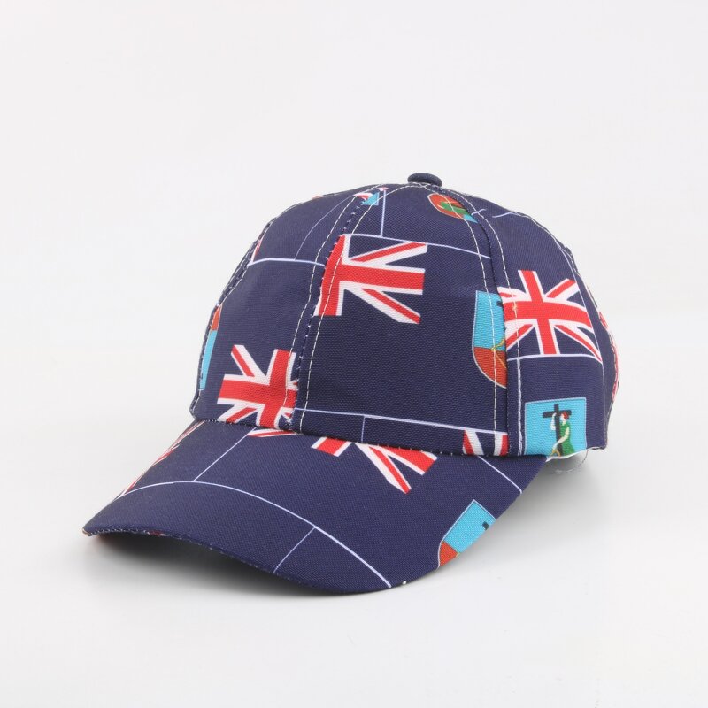 Baseball Cap Supplier - UV Protection Kids National Flag Adjustable Cap