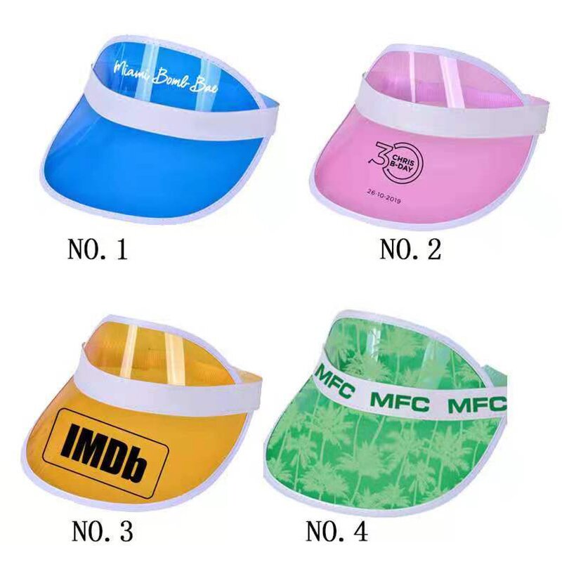 Sun Visor Factory - PVC Clear Transparent UV Protection Reflective Sport
