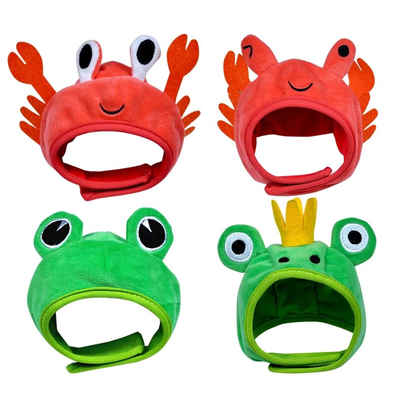 Pet Hat Manufacturer - Funny Hat for Cat Crab Frog Dress up Costume Headwear
