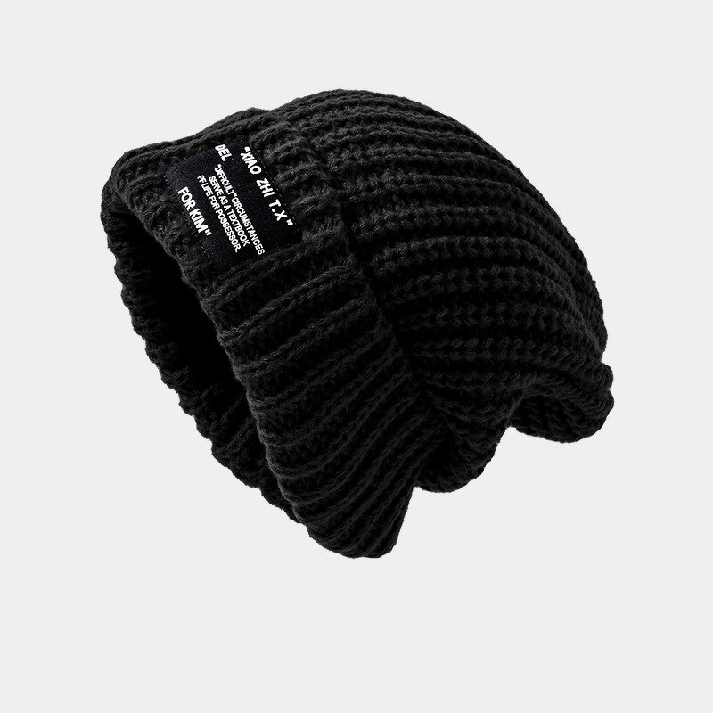 Knitted Hat Supplier - Custom Autumn Winter Warm Skull Hat Large Size