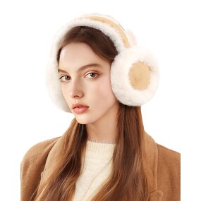 Ear Warmer Factory - Winter Women Foldable Fluffy Ear Cover Warm Outdoor